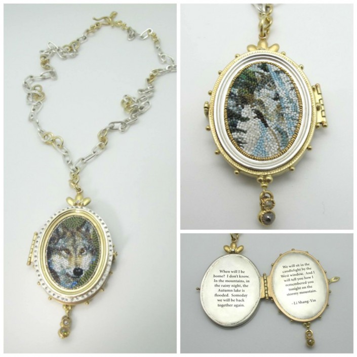 Collab_with Jamie Okuma wolf necklace with engraved center