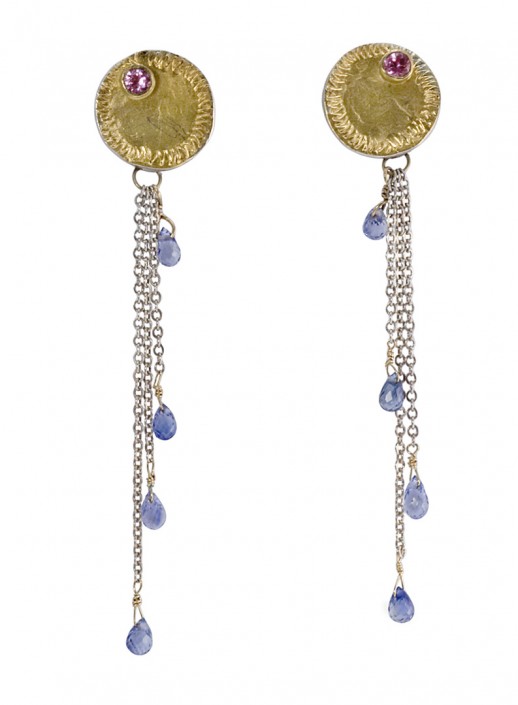 Gems_colored sapphire dangle earrings