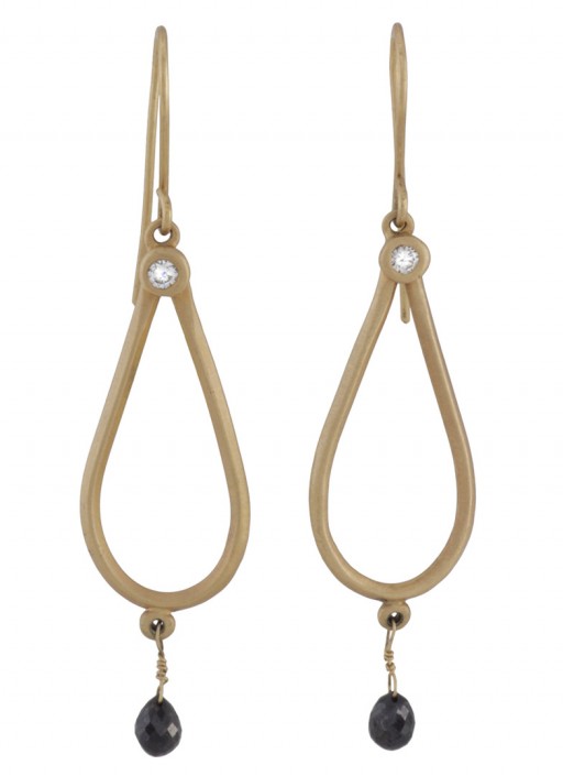 Geometric_gold and diamond earrings