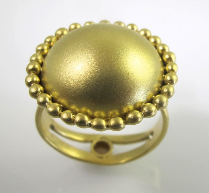 Mommy_Gold domed ring modeled after one my mom used to wear