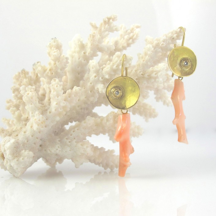 Pink Coral Earrings Ataumbi Metals