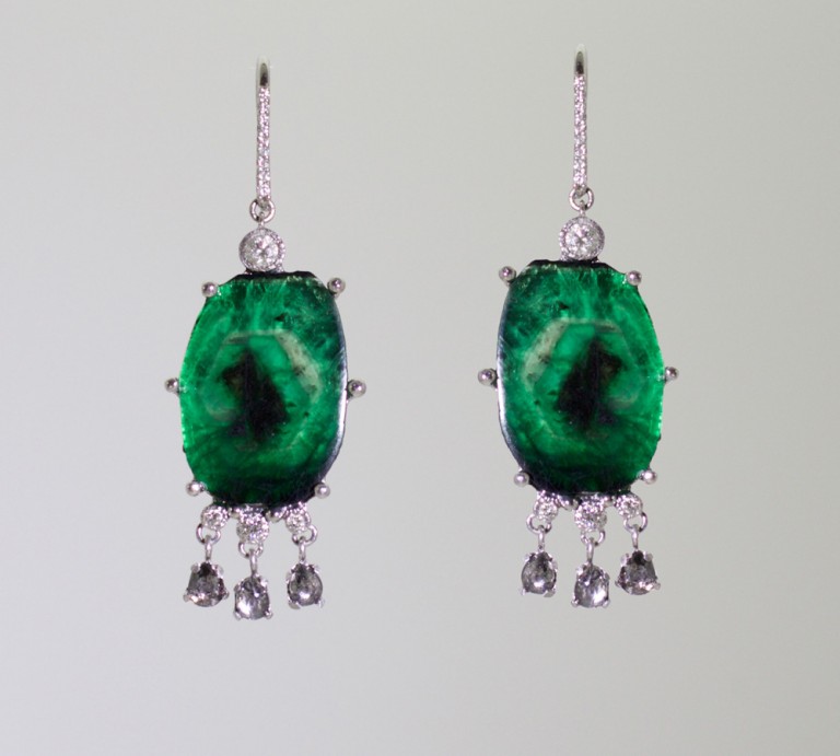 custom emerald earrings | Ataumbi Metals